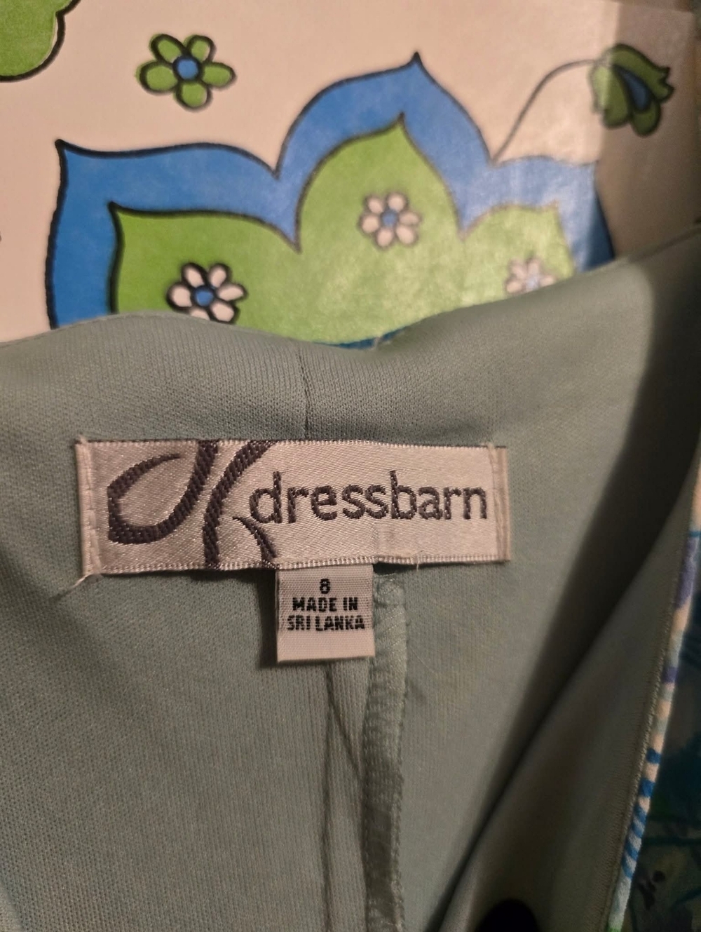 Vintage | Blue & Green Fairy Flutter Hem Dress - Picture 3 of 6